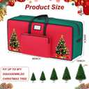 Christmas Tree Storage Bags 9FT Red Green Heavy Duty Christmas Tree Bag 600D Oxford Large Chirstmas Tree Storage Container with Reinforced Handles Xmas Tree Storage Bag for Artificial Trees