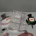 LIGHTSHINE Solar Metal Christmas Stakes Decor, Outdoor Christmas Decorations with Led Lights(2 Modes) for Porch, Lawn and Garden (Snowman and Penguin)