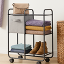 Whitmor Rolling 6-Shelf Organizer
