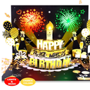 FITMITE Birthday Cards Fireworks Pop Up Cake Light and Music Happy Birthday Card Gift for Women, Men, Mom, Grandma