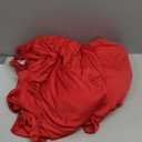 10x10ft Wrinkle Free Red Backdrop Curtain for Parties Soft Fabric Drapes Wedding Red Curtain Backdrop for Birthday Party Decorations Background for Photography 5x10ft, 2 Panels