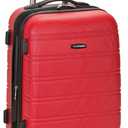 Rockland Melbourne Hardside Expandable Spinner Wheel Luggage, Carry-On 20", Red