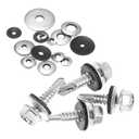 M METERXITY 50-Pack EPDM Bonded Sealing Rubber Washers, 304 Stainless Steel #12 x 1/2" OD Neoprene Rubber Washers Gasket for Bolts/Screws/Machinery/Ships/Roof