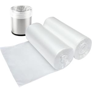 3 Gallon Small Clear Bathroom Trash Bags, Office Wastebasket Liners Garbage Bags for Restroom, Home Bins, 100 Counts
