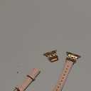 TOYOUTHS Compatible with Apple Watch Bands Women 38/40/41/42mm Dressy Slim Thin Leather Strap with Celtic Knot Interlock Buckle Bracelet for iWatch Series 11 10 9 8 7 6 5 4 SE 3 2 1, Pink/Rose Gold