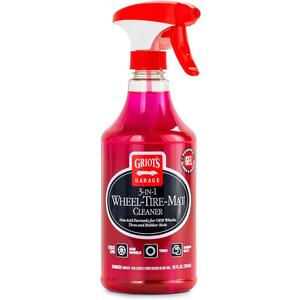 Griot's Garage 3-in-1 Wheel-Tire-Mat Cleaner for Car Detailing, Auto Cleaning Gel for Trucks, SUVs, Jeeps, RVs and More, 10825, 25oz