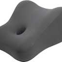 Semme Butt Cushion Memory Foam Waving Design Multifunctional Pillow for Sleeping Resting and Leg Comfort Support (Grey)