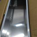 Stainless Steel Chimney Extension for Range Hood Cover Wall-Mount Style (Silver) Adjustable Vent Extender Ceiling Duct Retractable 31.5 inch ~63"