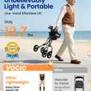 VOCIC Z27 Ultralight 12.7 lbs Rollator Walker with Seat for Seniors