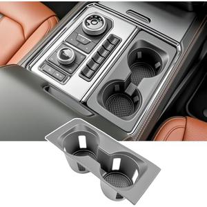 HUYINPJ Center Console Cup Holder Compatible with 2018-2024 Ford Expedition&Expedition Max 1st Row Drink Holder Cupholder Coast for Expedition Accessories