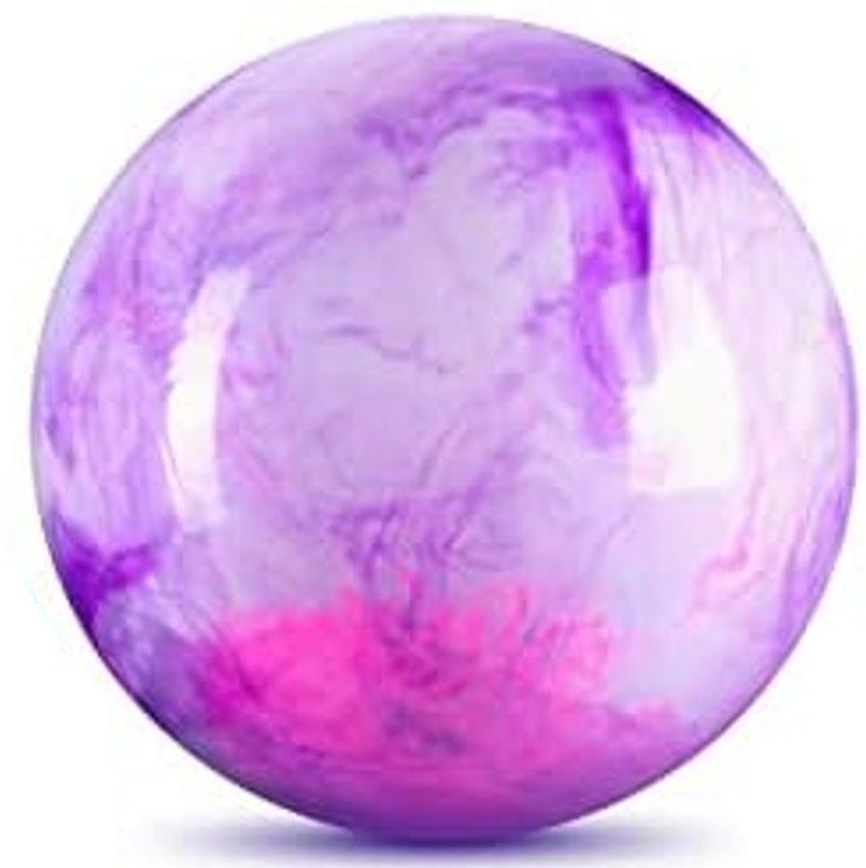 Deekin 15 Inch Marbleized Bouncy Balls Large Inflatable Rubber Sensory Ball for Playground Outdoor Water(15 Inches Purple)