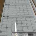 Glass Whiteboard Calendar Dry-Erase White Board Planner Glass Large Wall Mounted Calendar with Marker Tray for Wall Home or Office(Transparent,36" X 18",3 Month)