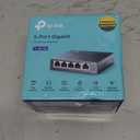 TP-Link TL-SG105, 5 Port Gigabit Unmanaged Ethernet Switch, Network Hub, Ethernet Splitter, Plug & Play, Fanless Metal Design, Shielded Ports, Traffic Optimization,Navy Blue