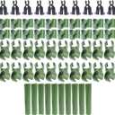 60pcs Adjustable Plant Trellis Connector Clip 3 Types Plant Stake Connectors Garden Tomato Sticks Clip for Plant Supports Climbing (8mm)