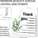 Thank You Gifts for Women, Teacher Appreciation Gifts, Acrylic Heart Desk Decor, Inspirational Gifts,Thanksgiving Christmas Birthday Presents for Nurse Boss Coworker Social Worker 5.12 In