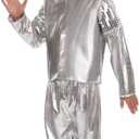fun shack Tin Boy Costume for Kids, Kids Book Character Costumes Boys, World Book Day Costume Boys (Medium, Silver)