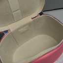 honitty Makeup Bag, Travel Make up Case with Compartments and Handle, Portable Cosmetic Organic