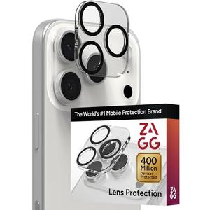 ZAGG Glass Elite iPhone Camera Lens Protector for iPhone 17 Pro Max / 17 Pro - Camera Frame, Maximum Impact & Scratch Protection, Anti-Reflective Technology, Smudge-Resistant, Precise Fit