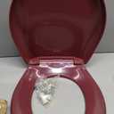 Bemis Classic Colors Slow Close Toilet Seat, Easy Clean Hinges and Durable Plastic Seat, Made in USA, Round, Loganberry