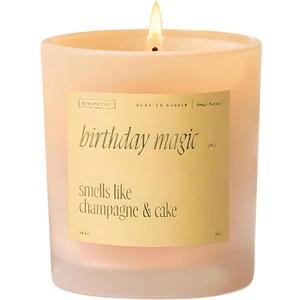 Benevolence LA Birthday Magic Scented Candles | 10 oz, 40-50 Hour Burn | Gifts for Women | Celebration Candle for Best Friend, Mom | Unique Womens Birthday Gift - Smells Like Champagne & Cake