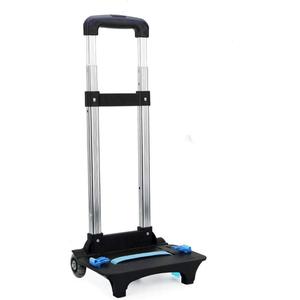 Backpack Hand Truck YUB Wheeled Cart Trolley Hand Aluminum Alloy Folding Trolley Cart for Schoolbag (Black)