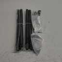 Industrial Curtain Rod Adjustable 1 Inch Black Curtain Rods for Windows 36 to 72 Inch - Perfect Indoor/Outdoor, Room Divider Curtain Rod (30-72")