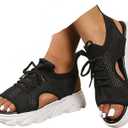 Orthopedic Sandals for Women 2026 Summer Dressy Arch Support Walking Comfortable Breathable Open Toe Sport Sandals, Size 8