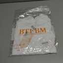 BTFBM Women's Long Sleeve Shirts 2025 Fall Crop Going Out Tops Mesh Ruched Casual Off Shoulder Blouses Y2K Clothes (White, XL)