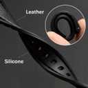 Band for Garmin Lily 2 Smart Watch, Soft Genuine Leather with Silicone Watchband Strap for Garmin Lily 2/Lily 2 Active Replacement