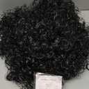 karlery 70s 80s Mens Long Curly Black Wig Afro Punk Rocker Halloween Party Costume Wig (1 Count (Pack of 1))