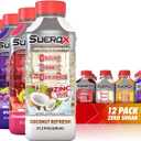 SueroX Sugar-Free Sports Drink for Hydration and Recovery, Electrolyte Hydration Drink with 8 Ions, Zero Calorie Sports Drinks with Electrolytes, Tropical Pack, 21.3 Fl Oz, 12 Count
