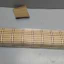 LazBlinds No Drill Cordless Bamboo Roman Shades, 34" W × 64" H, Natural 306