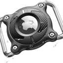 Airtag Dog Collar Holder | Airtag Dog Collar Waterproof - Airtag Holder for Dog Collar - Dog Airtag Holder with Removable Metal Loop, Light Weight fit Width3cm/ Thick4.5mm Air Tag Dog Collar, Black, 1