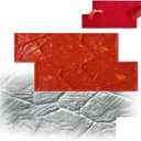 Realistic Slate Texture Concrete Stamps Concrete Texture Mat Rocks Textures Concrete Seamless Stamp Mat Polyurethane Stamps Concrete Texture for Walls or Ground set Outdoor Landscaping Stone Forms