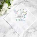 Tee Time Golf Cocktail Napkins 50 Pack, Funny Golf-Themed Party Supplies, 2-Ply Disposable Napkins for Retirement, Birthday, or Tournament Celebration 5 x 5 Inches