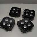 Mini Rechargeable Par Lights, 4 * 18W RGBWA UV 6 in 1 Battery Powered Upights, APP & Wireless DMX & Remote Control Stage Lights & Lightweight RGBW 4 in 1 LED Stage Lights