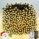 Voice Controlled Christmas Lights with Remote, 264 FT 800 LED String Lights Indoor Outdoor with 12 Modes 3 Timers, Dimmable Twinkle Light Plug in Waterproof for Xmas Tree Party Decor, Warm White