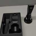 Pubic Hair Trimmer for Man - Cordless Body Hair Trimmer for Men - Electric Ball Shaver with Display & Light - Waterproof Wet/Dry Groomer kit for Groin - 4000K Light - Cosmic Black