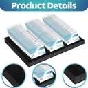 Lincia 12 Pcs Name Badge Holder ID Tray Organizer Foam Holds 60 Badges ID Tag Organizer Name Tag Holders for Office, 16 3/4 x 12 x 1 1/4 Inch