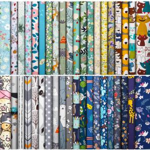 40 Pcs 10 x 10 Inches Cotton Fabric Bundle Squares Precut Fabric Squares Multi Color Floral Fat Sheets for Craft DIY Quilting Sewing (Classic Patterns)