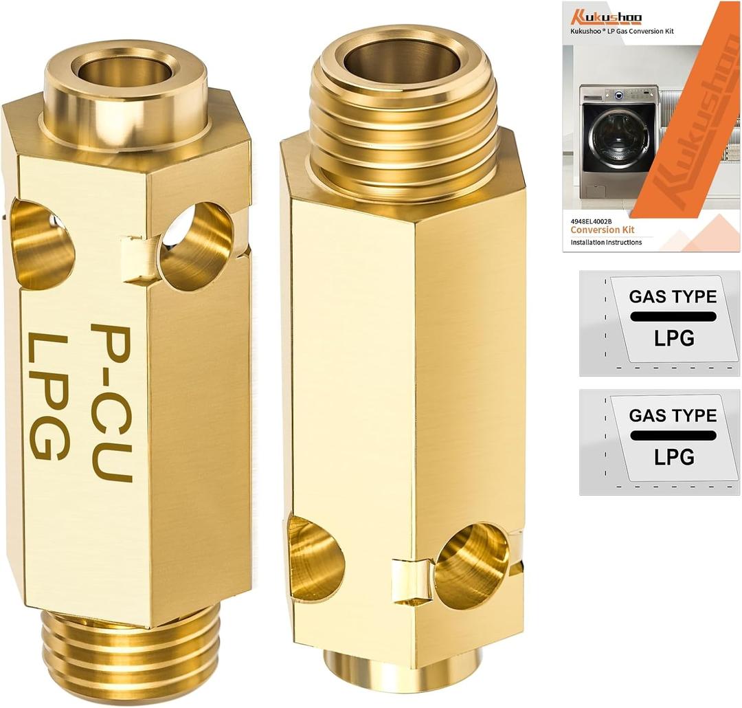 2PCS 4948EL4002B Dryer LP Gas Conversion Kit Replaces 383EEL3002D for LG Kenmore Dryer Propane Orifice, Compatible with AP5204371 AH3522300 EA3522300 PS3522300 LP11835 1617105