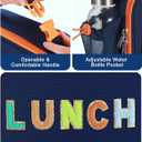 Amersun Kids Insulated Lunch Box- Water-Resistant, Reusable Cute Lunch Tote Bag with Water Bottle Holder & Multi-Pocket-Ideal for Ages 3+ Girls, Boy, School,Travel-Dark Blue