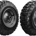 2 Pack - 13x4.10-6 Tire Wheel Assembly with Non-Directional Snowblower Tire Compatible with Ari-ens 07101238 Snow Blower Wheel Replacement for Ari-ens Classic 24 CE Snow Blowers