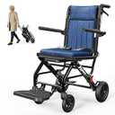 AGELESSJOY Transport Wheelchair for Adults & Seniors, Blue