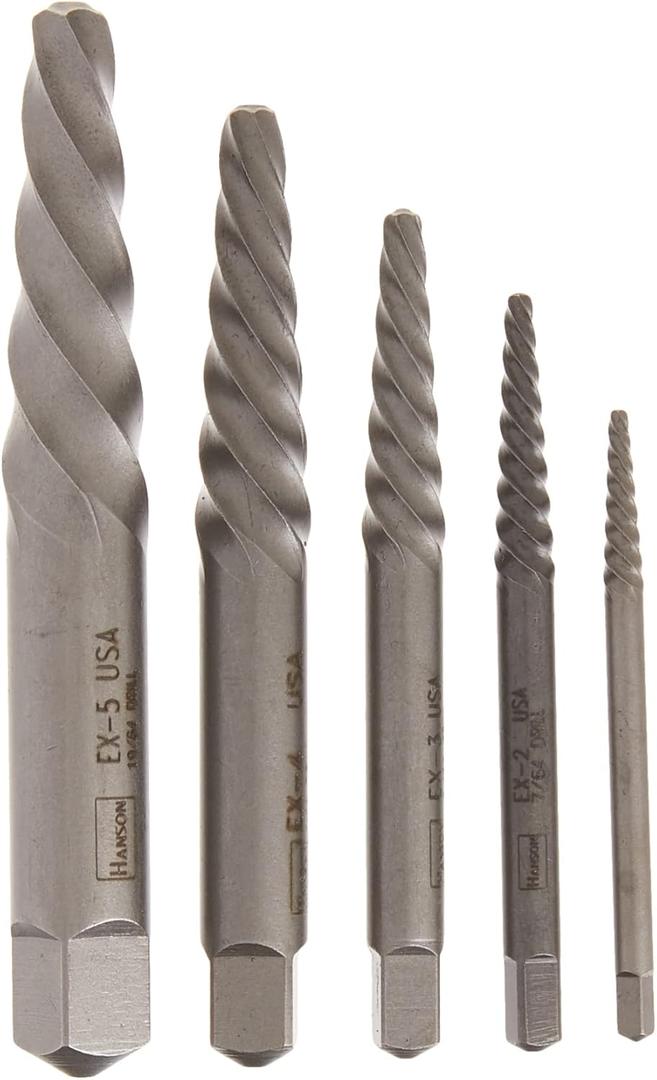 IRWIN Screw Extractor for Spiral Screws, 4pc (53535)