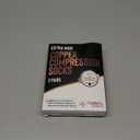 Doctor's Select Copper Plus Size Compression Socks Wide Calf - 2 Pairs | 20-30mmHg Extra Wide Calf Compression Socks Women Copper for Swelling, Varicose Veins | Black (6X-Large)