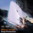 TAURI for iPhone 17 Case, Anti-Yellowing with Screen Protector, Military-Grade Protection Shockproof Slim Phone Case for iPhone 17, Clear