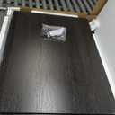 DWANTON Dog Crate Furniture with Cushion, Wooden Kennel Table with Double Doors, Indoor Dog House, Large Size, 38.5" L, Dark Gray