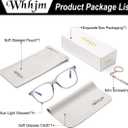 Fashion Blue Light Glasses for Men Ultralight Retro Square Frame Computer Glasses Reduce Eye Strain (Transparent Grey)