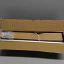 TVWOO Silver Decorative Crystal Curtain Rods 2 Pack:36-88"Heavy Duty Adjustable Window Curtains Rods for Bedroom Living Room, Nickel Modern Girly Acrylic Drapery Rod Set with Sheer Bling Foil Finials